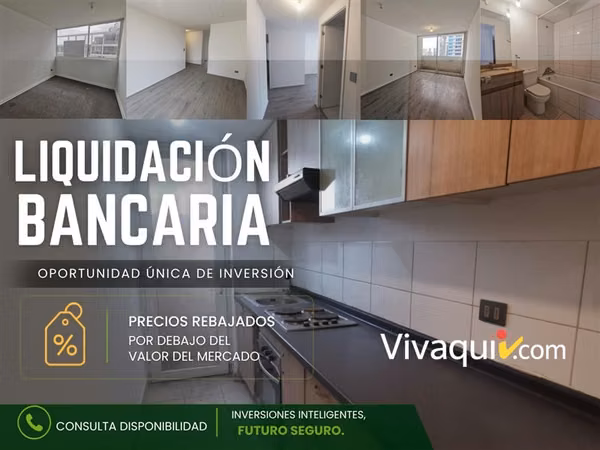 Departamento en venta de 3 dorm. en Estación Central