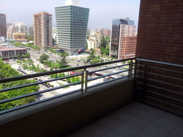 Excelente depto amoblado a pasos dl metro  (175758)