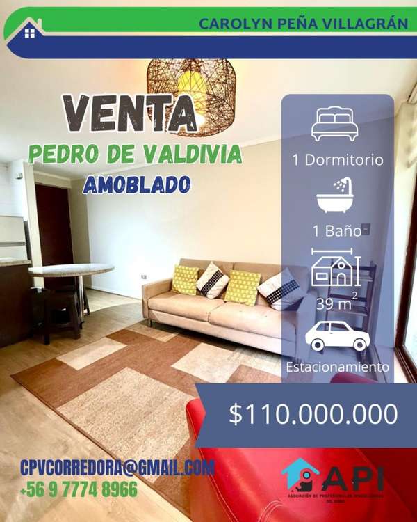 1 DORMITORIO CON ESTACIONAMIENTO EN PEDRO DE VALDI