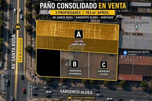 Oportunidad! paño consolidado av. santa rosa