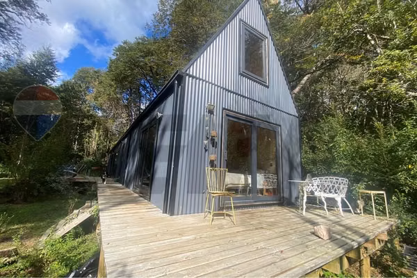 Casa en el bosque en venta 3d en pucón