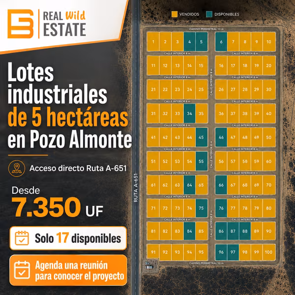 5 HECTÁREAS PARA MINERÍA Y LOGÍSTICA POZO ALMONTE TARAPACÁ