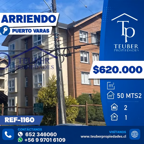 Se arrienda departamento en Edificio Decher