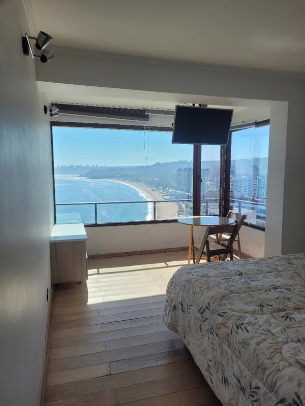 Amoblado Vista Al Mar 3d 2b 1e 1b Viña Del Mar Valparaiso