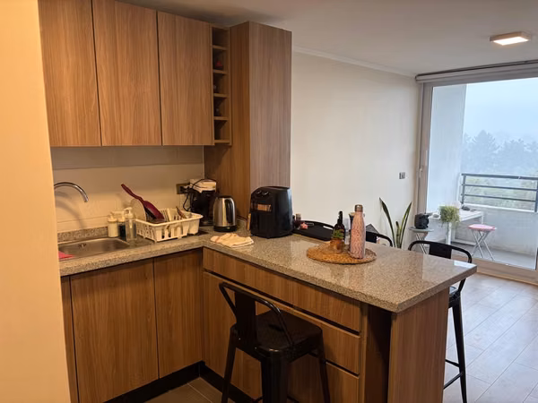 Edificio Croma  Dp 1 dormitorio, incluye estacionamiento y bodega