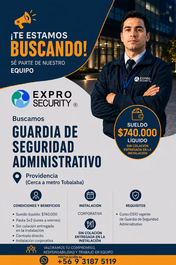 guardia administrativo 5x2 providencia