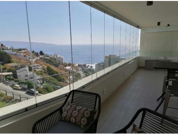 VENDE dpto 2D, preciosa vista, Reñaca Norte, Viña