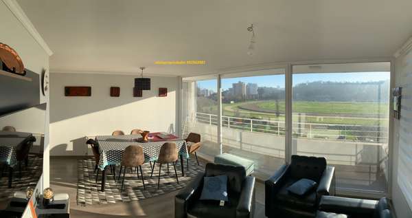 Moderno Departamento con vista al Sporting Viña de