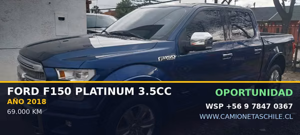 FORD F150 PLATINUM 3.3 TOP LINEA CREDITOS, RECIBO AUTOS