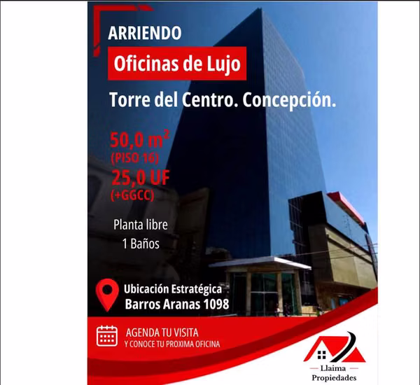 Arriendo oficina Torre del Centro. Concepción  (177825)