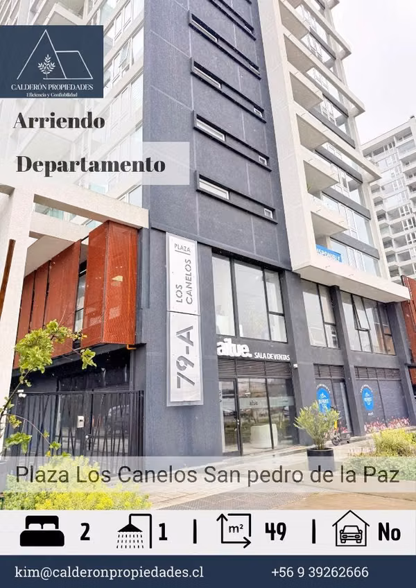 Se arrienda estupendo departamento en plaza Los Canelos - San Pedro de La Paz