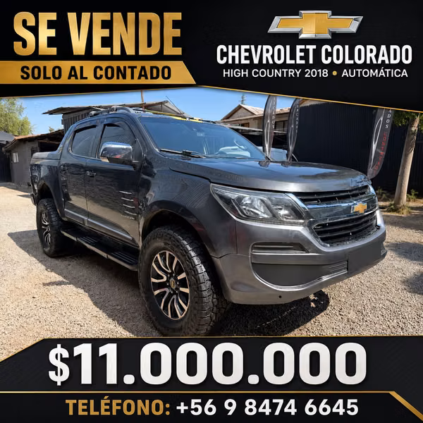 Vendo Camioneta Chevrolet Colorado HIGH COUNTRY 2018