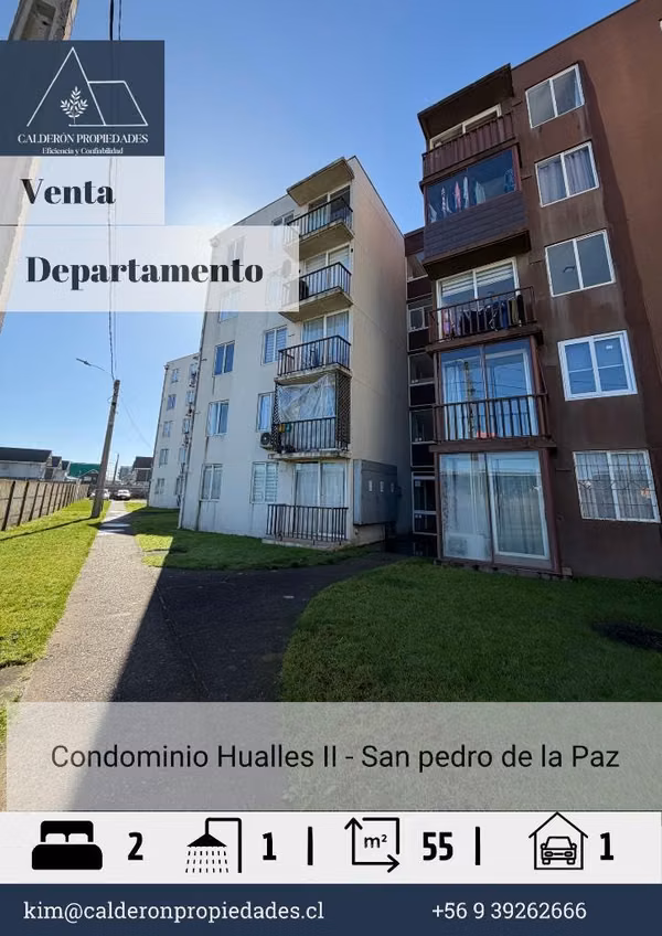 En venta departamento en Condominio HUALLES II, San Pedro de La Paz
