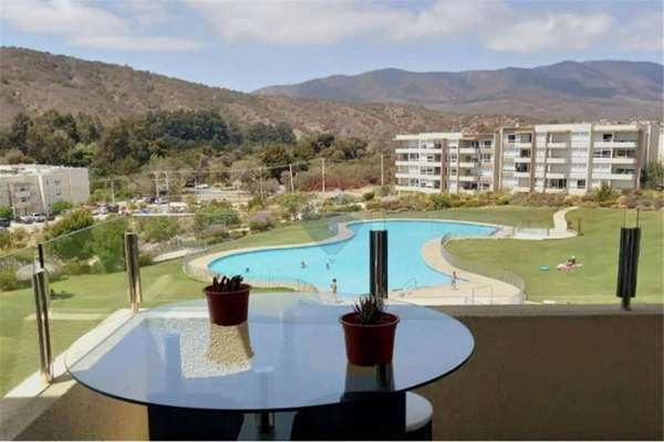 Depto 2 dormitorios con vista piscina | amoblado