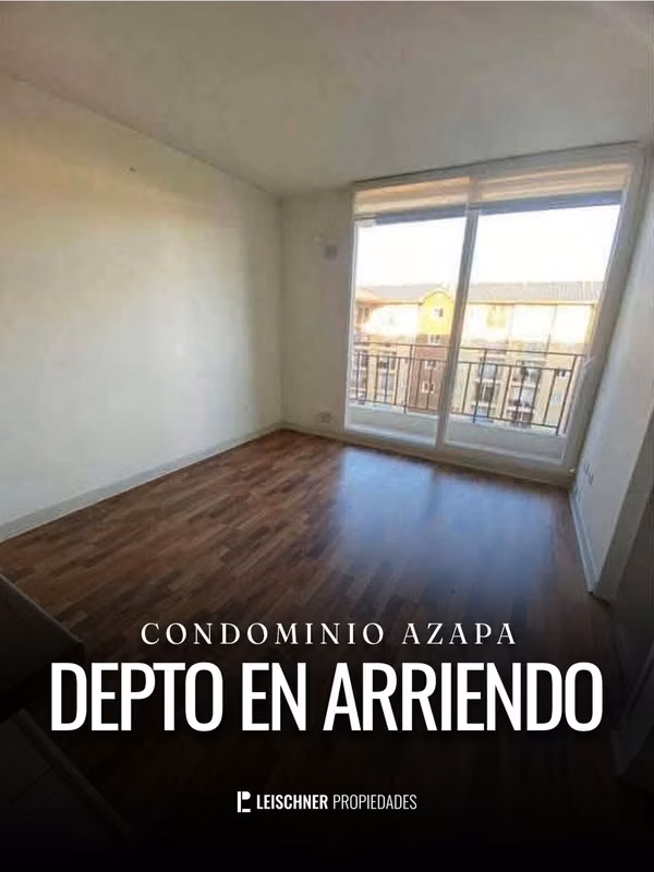 ARRIENDO DEPARTAMENTO DE 1 DORMITORIO EN CONDOMINIO AZAPA