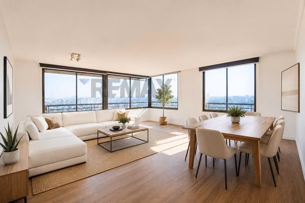 Depto 3d + servicio | las condes vista despejada
