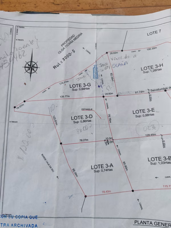 VALLE DE LLUTA VENTA DESDE 1/2 HA HASTA MAS DE 6 HA