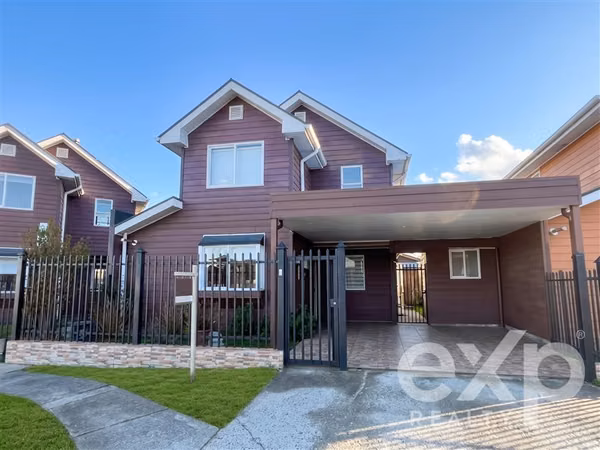 Amplia casa en venta 3D, Hacienda Los Lagos. Puerto Montt