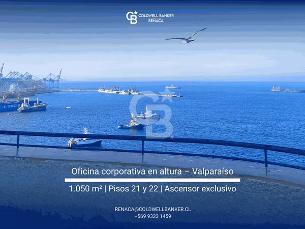 Oficina corporativa en altura – Valparaíso | 860 m² útiles