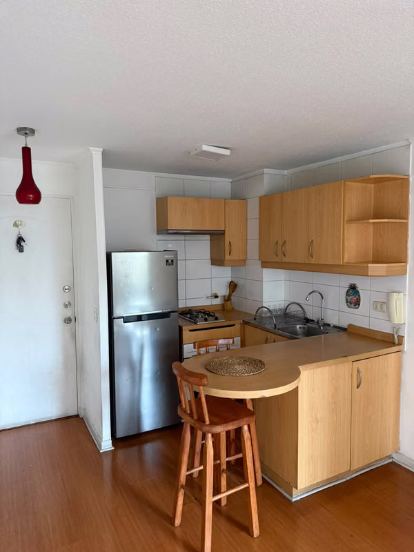 Arriendo Dpto 1D 1B a 7 min de Metro Parque Bustamante