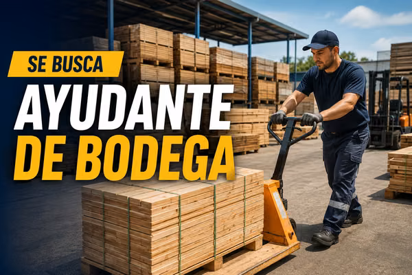 Ayudante de Bodega, Cabrerp, $670.000
