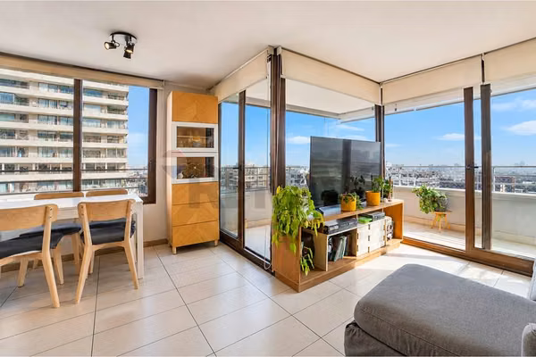 Ñuñoa premium,  amoblado y vista piso 15