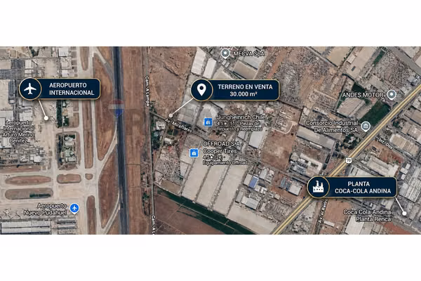Terreno industrial 33.000 m² pudahuel
