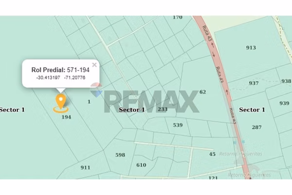 Terreno 4,60 ha ruta d 43