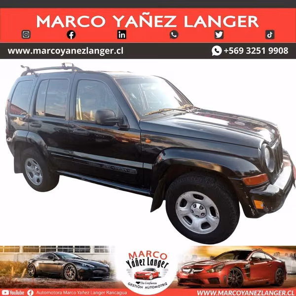 JEEP NEW CHEROKEE SPORT 3.7cc / AÑO 2007 / 4X4 / TOP DE LINEA
