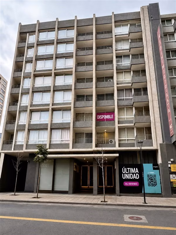 Depto arriendo 2 dorm 2 baños 1 estac 1 B en Santiago centro