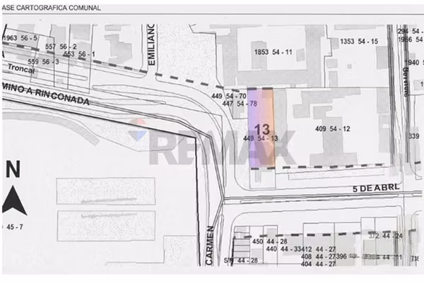 Prime commercial land in maipú centro for sale