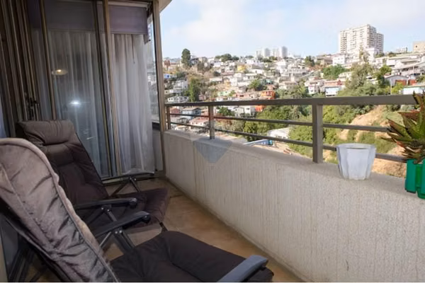Departamento con vista panorámica en valparaíso
