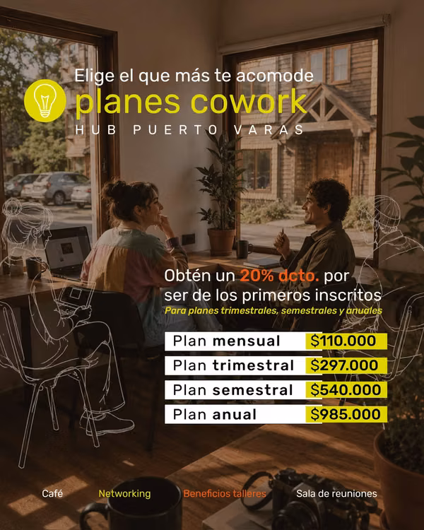 OFICINAS COWORK VENTE A TRABAJAR A HUB CALLE  ITATA STARTUP