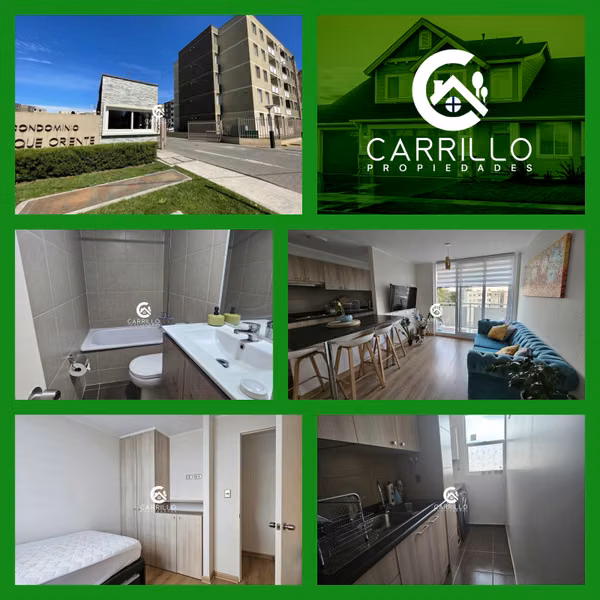 ARRENDAMOS DEPTO AMOBLADO CONDOMINIO PARQUE ORIENTE