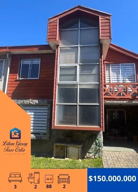 Casa en venta de 3 dorm, 2 baños, estacionam. en Chiguayante