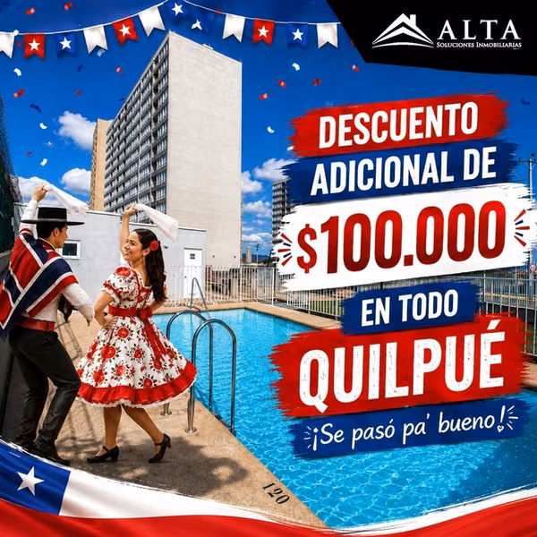 PROMOCIÓN 2d2b sin estacionamiento- Troncal Sur Quilpué