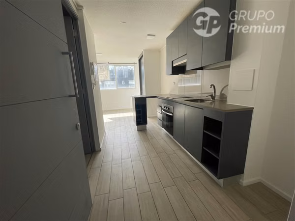 Departamento en venta de 1D, 1B, edificio año 2024, Santiago