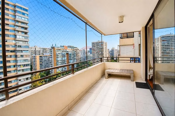 Departamento las condes 3d+serv, 2 estac.
