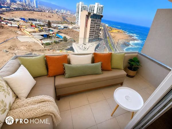 Venta Depto 1D/1B Amoblado Vista al Mar - Ed. Galileo, Antofagasta