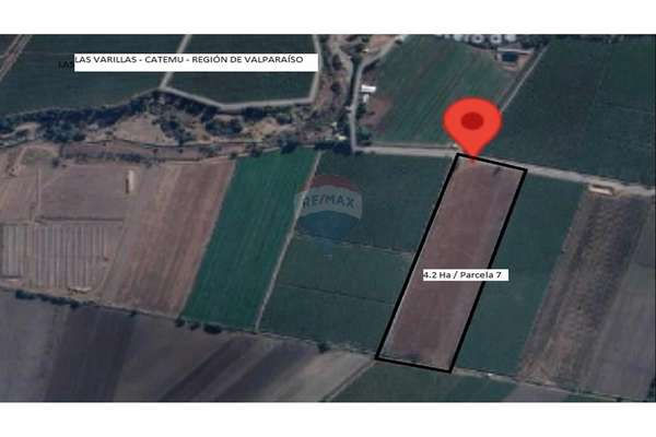 Parcela agrícola/forestal en las varillas, catemu