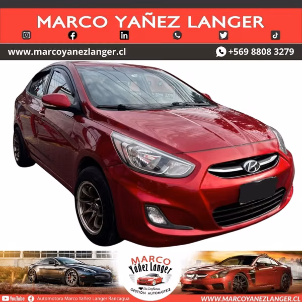 HYUNDAI ACCENT RB 1.4 / AÑO  KILOMETROS / EXCELENTE ESTADO