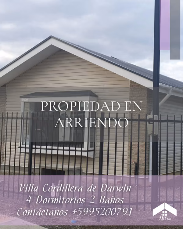 PROPIEDAD VILLA CORDILLERA DE DARWIN
