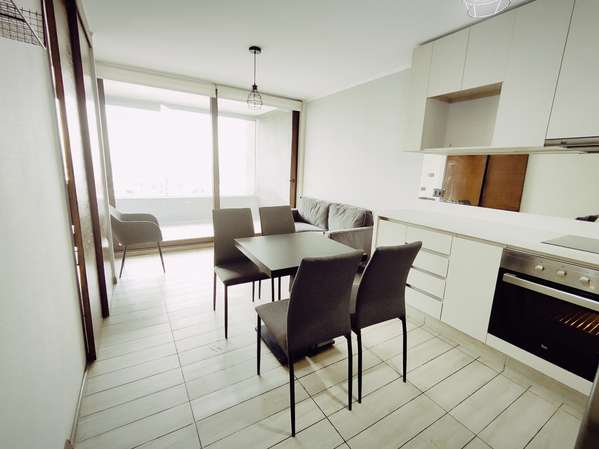 SEMIAMOBLADO Depto, 1D+1B+ Estac+Bodg+Terraza, conexión a lavadora, Macul
