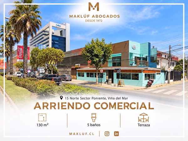 Amplia propiedad comercial en arriendo, 15 Norte cercano a San Martin, Viña del Mar