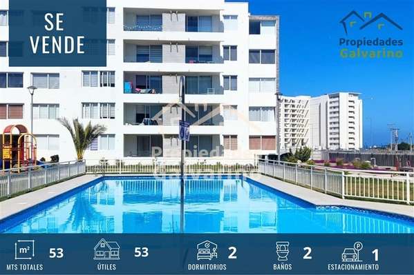 Departamento amoblado en venta de 2 dorm. en La Serena