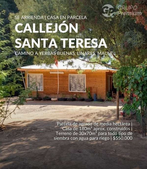 Casa en arriendo de 3 dorm. en Linares