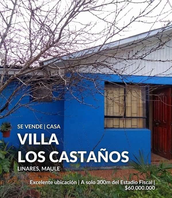 Casa en venta de 5 dorm. en Linares