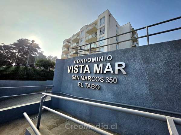 ¡Condominio Vista Mar el Tabo: 3 Hab, Amoblado, $1