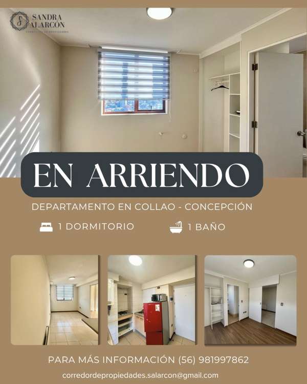 ¡VIVE EN CONCEPCIÓN: DPTO. 1D EN EDIFICIO MIRADOR