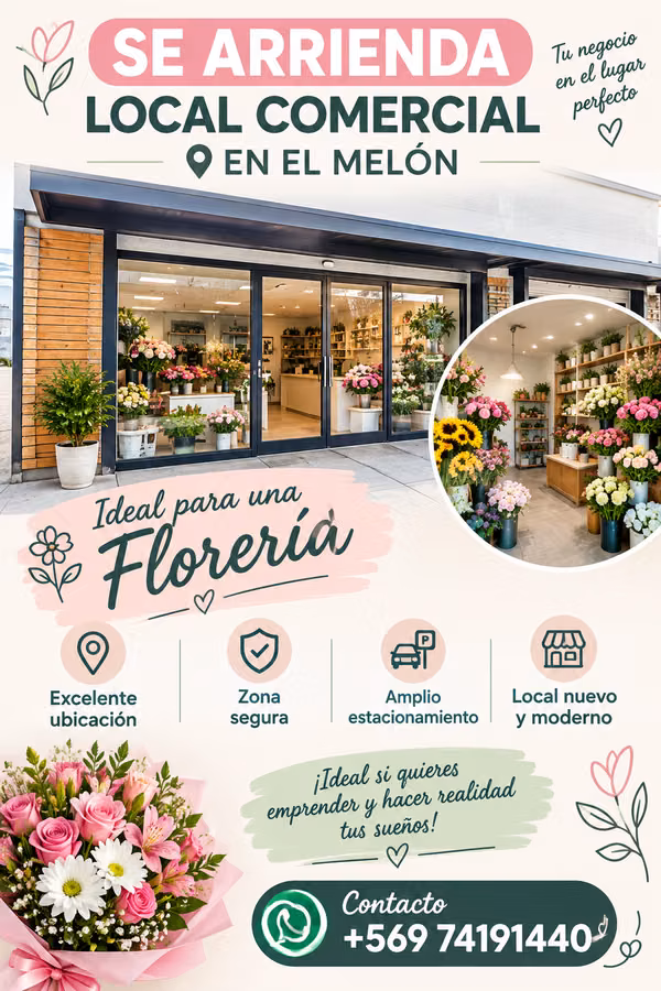 Local Comercial ideal para floreria